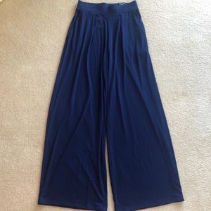 Express navy high rise wide leg pant size xs NWT